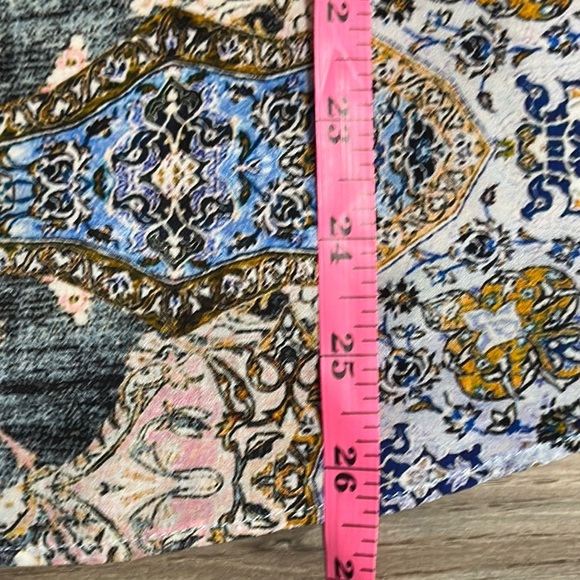 Lavender Brown Silk Camisole Racerback Tank Damask Print Lined Blouse Sz L - Picture 8 of 10